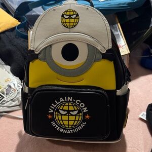 Villain-Con International Minion Backpack - Black, Yellow, and White